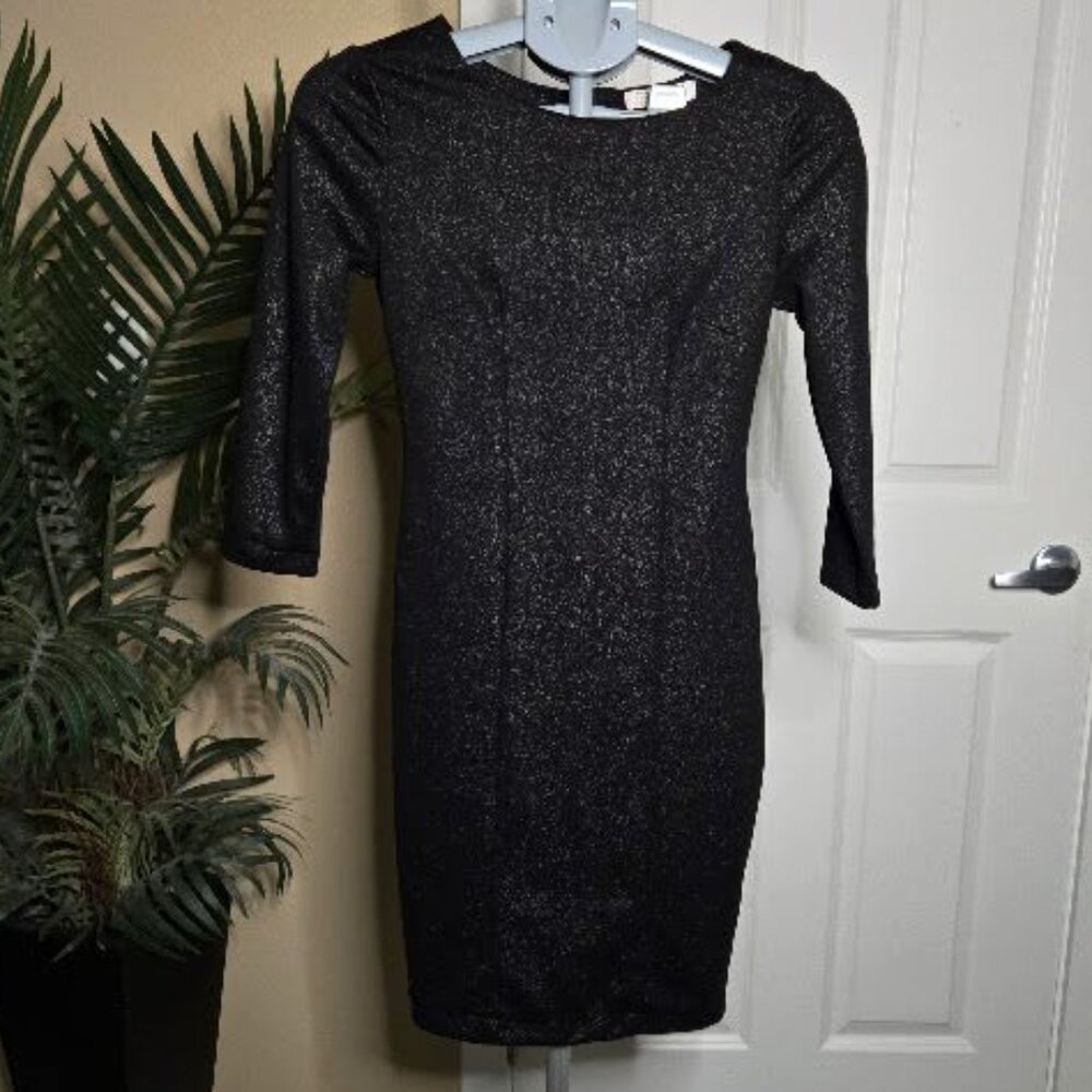 NWT Forever 21 shimmery black dress sz XS